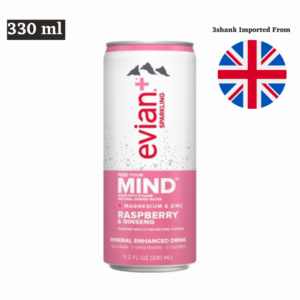 Evian Sparkling Water With Raspberry & Ginseng 330 ml-0