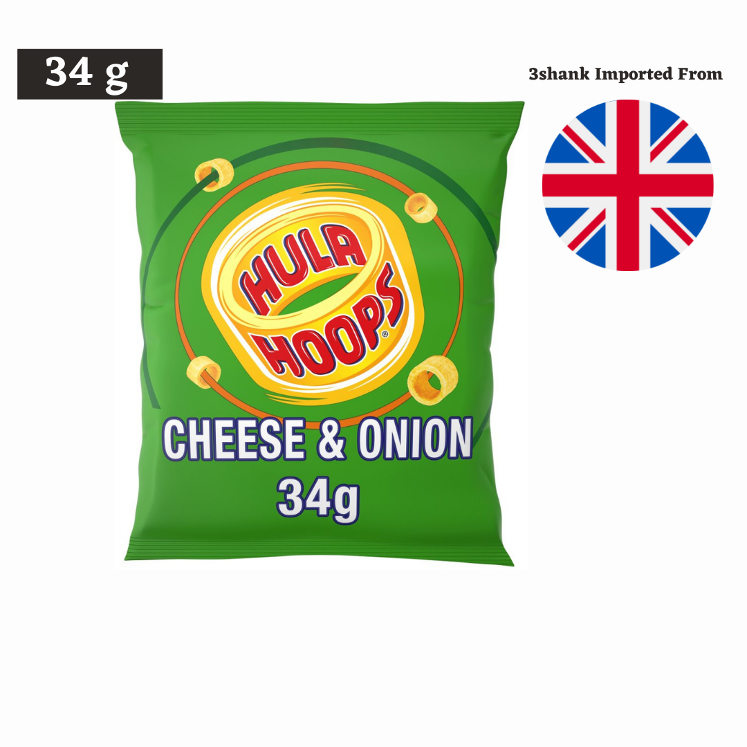 Hula Hoops Cheese and Onion Crisps 34 g-0 Hula Hoops Cheese and Onion Crisps 34 g-0