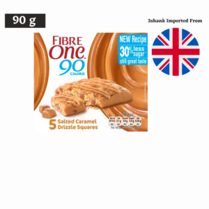 Fibre One 90 Calorie Salted Caramel Drizzle Squares 5 x 24 g-0